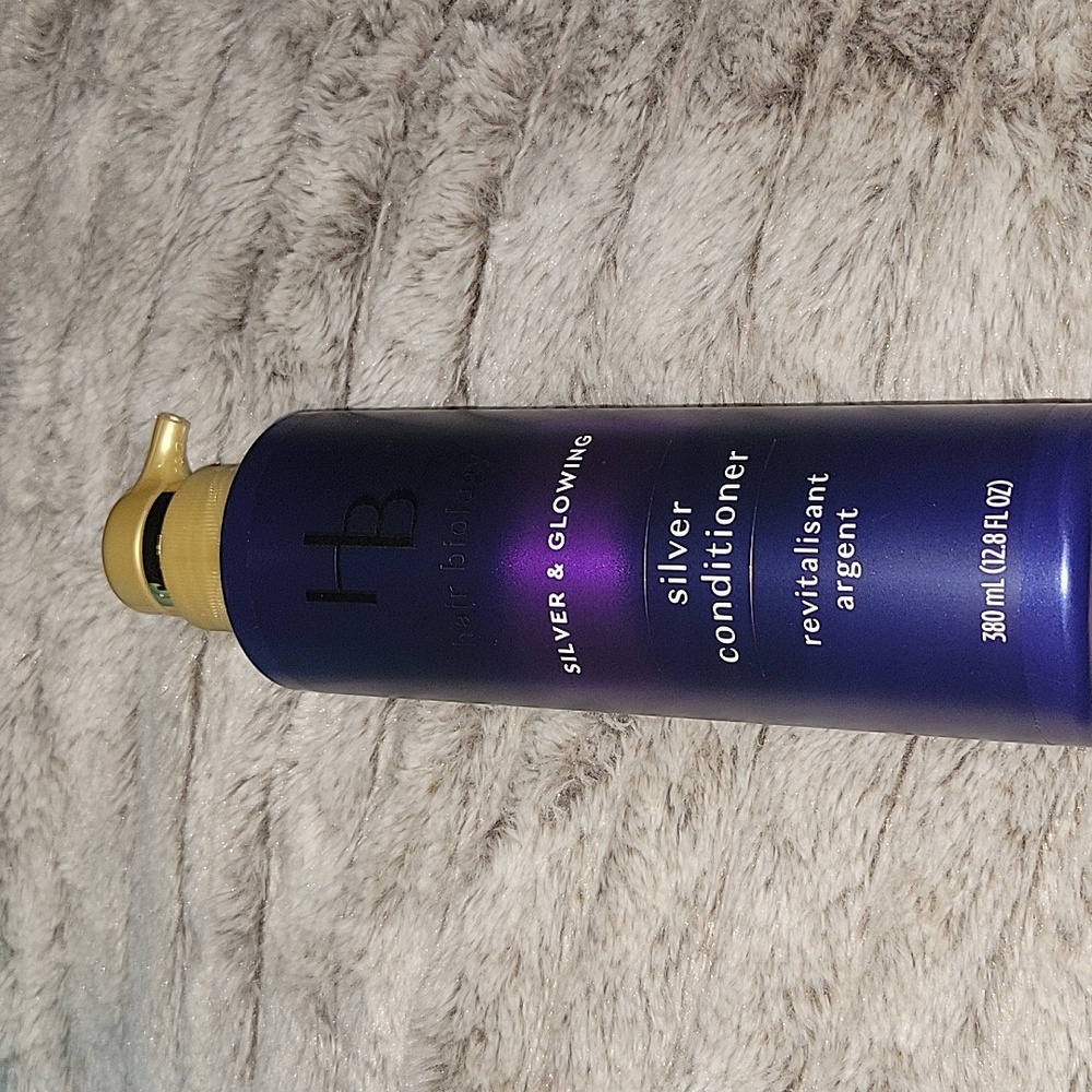 HB Hair Biology SILVER & GLOWING CONDITIONER 12.8 fl oz Restore Moisture & Shine